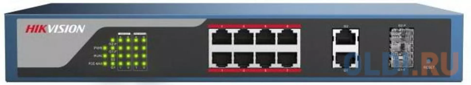 Коммутатор Hikvision DS-3E1310P-E 10-ports 10/100Mbps
