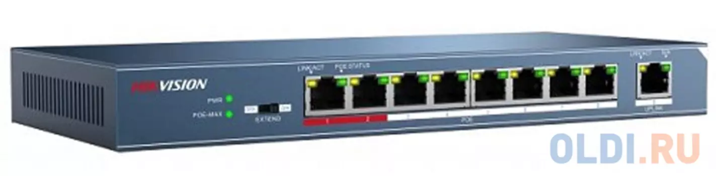 Коммутатор Hikvision Hikvision DS-3E0109P-E 9-ports 10/100Mbps