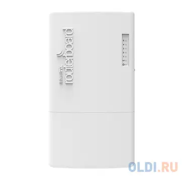 Коммутатор MikroTik CRS105-5S-FB FiberBox with 400MHz CPU, 128MB RAM, 5xSFP cages, lx S-RJ01 module included, RouterOS L5, outdoor case, PSU, PoE, mo