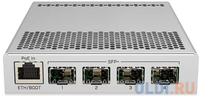 Коммутатор MikroTik CRS305-1G-4S+IN Cloud Router Switch 305-1G-4S+IN with 800MHz CPU, 512MB RAM, 1xGigabit LAN, 4 x SFP+ cages, RouterOS L5 or SwitchO