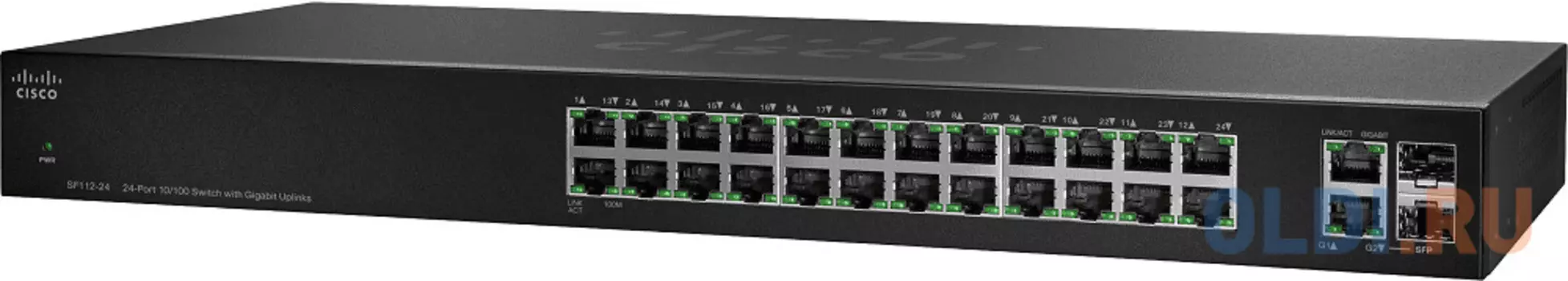 Коммутатор [SF112-24-EU] Cisco SB SF112-24 24-Port 10/100 Switch with Gigabit Uplinks