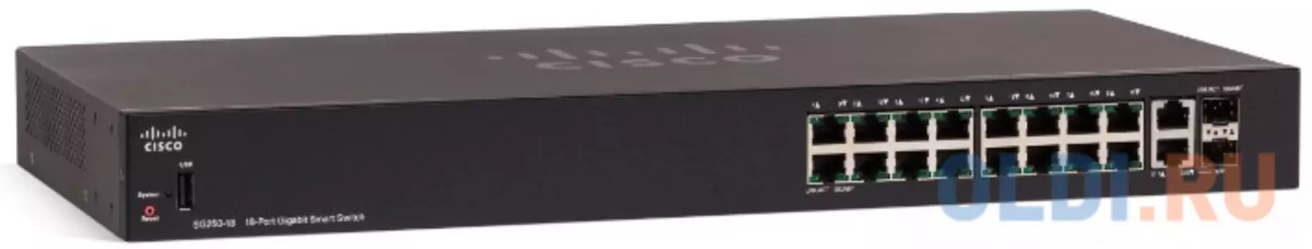 Коммутатор [SG250-18-K9-EU] Cisco SB SG250-18 18-Port Gigabit Smart Switch