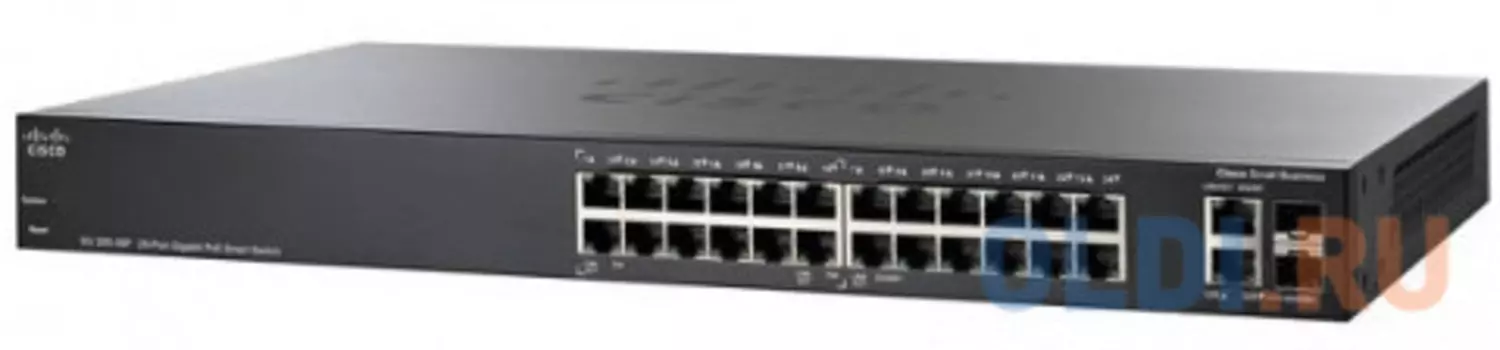 Коммутатор [SG250-26HP-K9-EU] Cisco SB SG250-26HP 26-port Gigabit PoE Switch