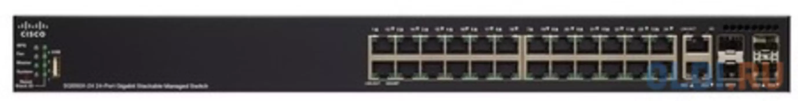 Коммутатор [SG550X-24-K9-EU] Cisco SB SG550X-24 24-port Gigabit Stackable Switch