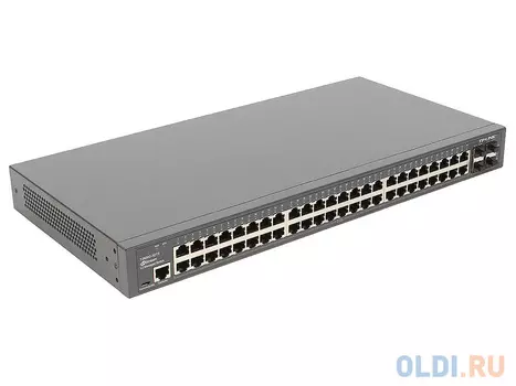 Коммутатор TP-LINK T2600G-52TS JetStream 48-портовый гигабитный управляемый коммутатор 2 уровня с 4 SFP-слотами