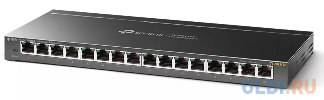 Коммутатор TP-LINK TL-SG116E Unmanaged Pro гигабитный 16-портовый коммутатор