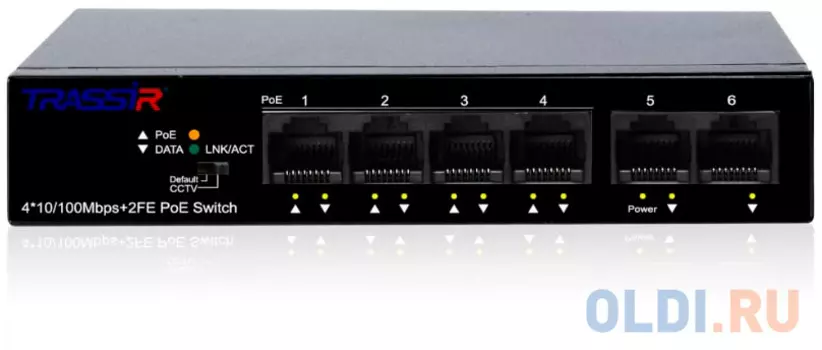 Коммутатор Trassir TR-NS1106-60-4POE