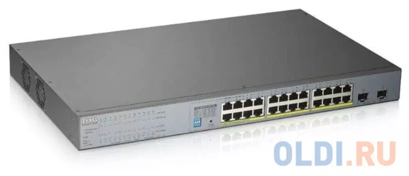 Коммутатор Zyxel GS1300-26HP-EU0101F 24G 2SFP 24PoE+ 250W неуправляемый