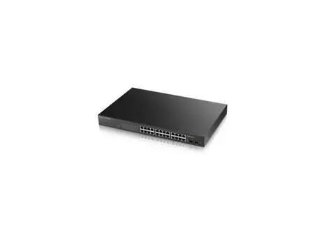 Коммутатор ZyXEL GS1900-24HP Интеллектуальный High Power PoE-коммутатор Gigabit Ethernet с 24 разъемами RJ-45 и 2 SFP-слотами