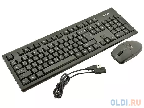 Комплект A4Tech 3100N черный USB