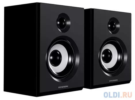 Комплект акустики Hyundai H-HA120 2.0 35Вт черный (в комплекте: 2 колонки)