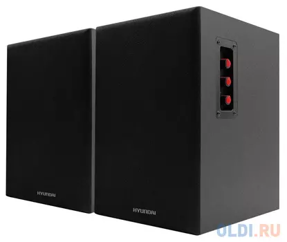 Комплект акустики Hyundai H-HA160 2.0 55Вт черный (в комплекте: 2 колонки)
