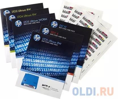 Комплект этикеток HP со штрихкодом 100шт Q2013A