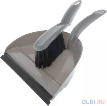 КОМПЛЕКТ ДЛЯ УБОРКИ "КЛИО" (ЩЕТКА + СОВОК С РЕЗИНКОЙ) (1/15) "SVIP" SV3158