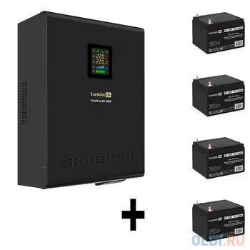 Комплект ИБП Exegate EX296003RUS + батарея 26Aч EX282970RUS 4шт 3000VA