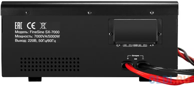 Комплект ИБП EX296005RUS + батарея 45Aч EX285666RUS 4шт (инвертор, синус, для котла, настенный) ExeGate FineSine SX-7000.LCD.AVR.2SH.T <7000VA/5000