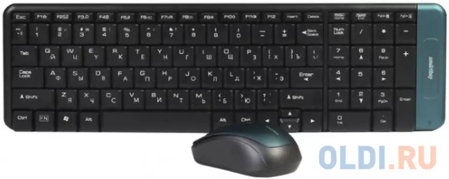 Комплект клавиатура+мышь мультимедийный Smartbuy 222358AG-K черный [SBC-222358AG-K]