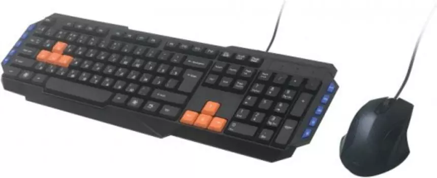 Комплект Ritmix RKC-055 USB Black USB 1000dpi, 2 + колесо-кнопка