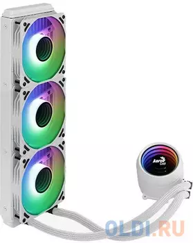Комплект водяного охлаждения Aerocool Mirage L360WH (универсальный, 550W, 26.8 (макс) dB, 600-1800 rpm, 3x120мм, 4 pin,