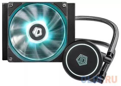 Комплект водяного охлаждения ID-COOLING AURAFLOW X 120 LGA2066/2011/1366/1151/50/55/56/TR4/AM4/FM2/+/FM1/AM3/+/AM2/+/ (12шт/кор,TDP 200W, RGB FAN and PUMP, PWM, FAN 120mm) RET