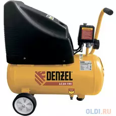 Компрессор воздушный безмасляный LC 24-195, 1.1 кВт, 195 л/мин, 24л, 8 бар// Denzel