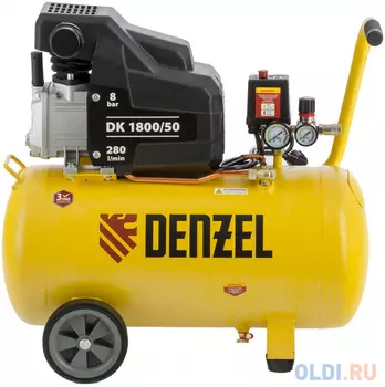 Компрессор воздушный DK1800/50,Х-PRO 1,8 кВт, 280л/мин, 50л// Denzel