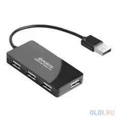 Концентратор USB 2.0 Green Connection GCR-UH244B 4 x USB 2.0 черный