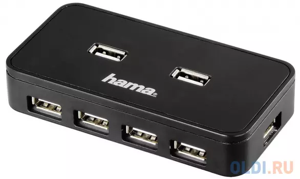 Концентратор USB 2.0 HAMA H-39859 7 x USB 2.0 черный
