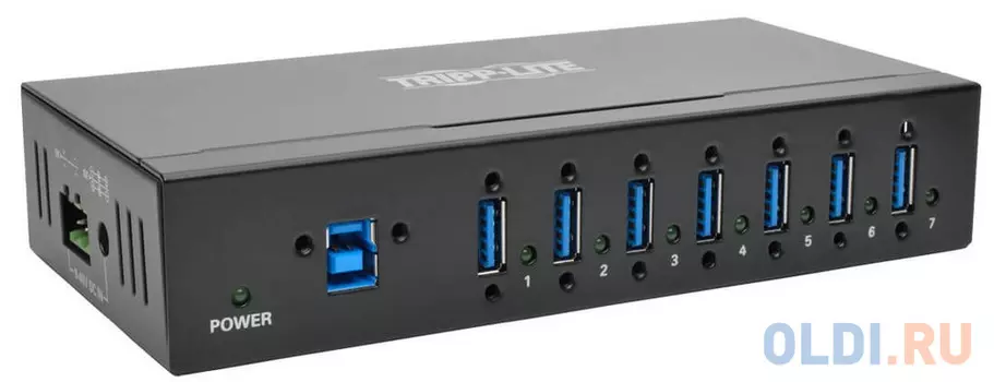 Концентратор USB 3.0 Tripplite U360-007-IND 7 x USB 3.0 черный
