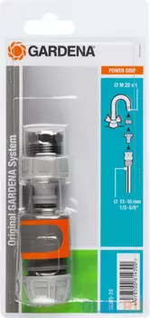 Коннектор Gardena 18285-20.000.00 Д.вх.1/2-5/8" Д.вых.3/4" (в компл.:3 предметапред.) серый/оранжевый