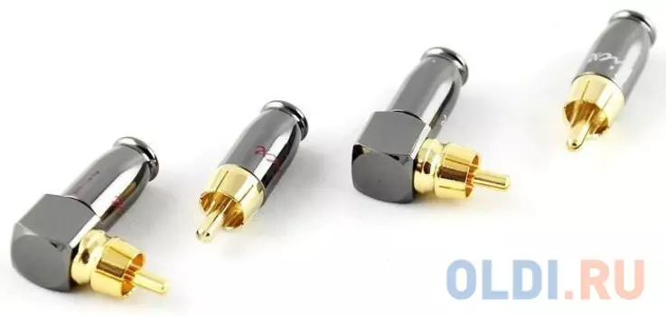 Коннектор Kicx DRCA-4SA серебристый/золотистый 4шт