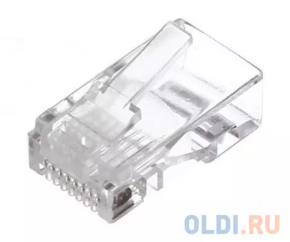 Коннекторы RJ-45 (8P8C) для UTP кабеля 6кат. ( упаковка 20шт.) VCOM 