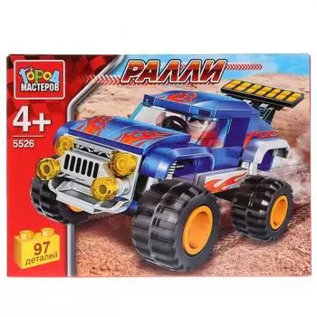 Конструктор Город мастеров Автоспорт: джип, с фигуркой 97 элементов LL-5526-R