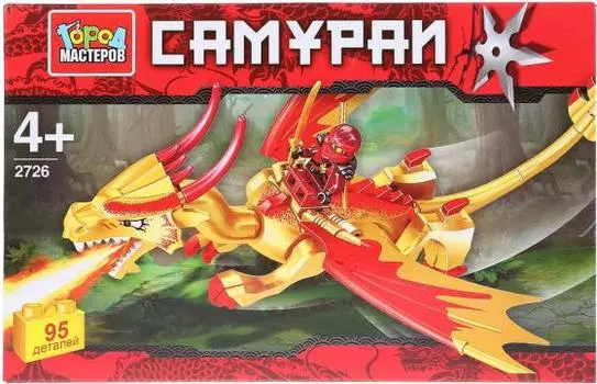Конструктор Город мастеров Самурай на драконе 95 элементов LP-2726-R