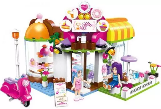 КОНСТРУКТОР ПЛАСТ. КАФЕ С ФИГУРКАМИ И АКСЕСС., 277ДЕТ. В КОР. 35*25*6,5СМ в кор.24шт (Р)