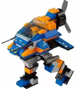 КОНСТРУКТОР ПЛАСТ. КОСМИЧЕСКИЙ КОРАБЛЬ С ФИГУРКОЙ, 126ДЕТ. В РУСС. КОР. 19*26*4СМ в кор.48шт