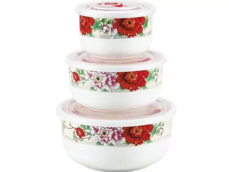 Контейнер Bekker BK-5116 фарфор 3шт
