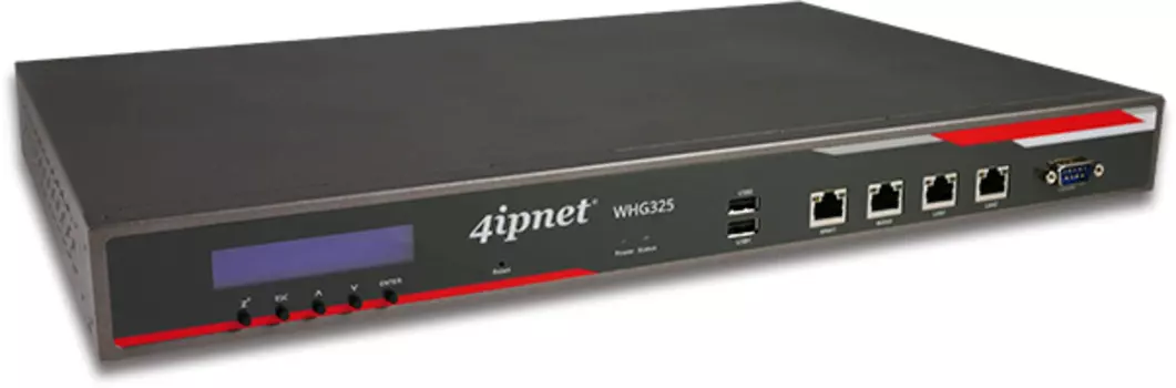 Контроллер беспроводной сети 4ipnet WHG325 Black 802.1x, 2xWAN, 2xLAN, 2xUSB3.0, DB9