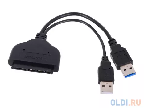 Контроллер ORIENT UHD-502, адаптер USB 3.0 to SATA 6GB/s SSD &amp; HDD 2.5", двойной USB кабель