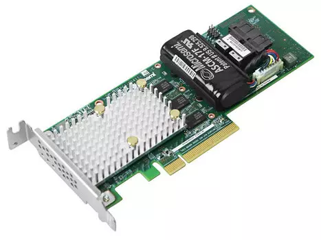 Контроллер жестких дисков Microsemi Adaptec SmartRAID 3162-8i Single PCIe Gen3 ,x8,1 GB DDR4