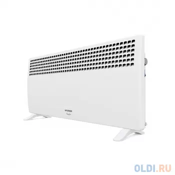 Конвектор Hyundai H-HV15-20-UI619, 2 кВт, наст. крепление и опоры в комплекте, защита от перегрева, белый
