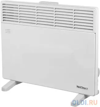 Конвектор NEOCLIMA Comforte T1.5 ЭВНА-1,5/230С2 (сшп) 1,5 кВт, наст. крепление и опоры в комплекте, класс защиты IP 20
