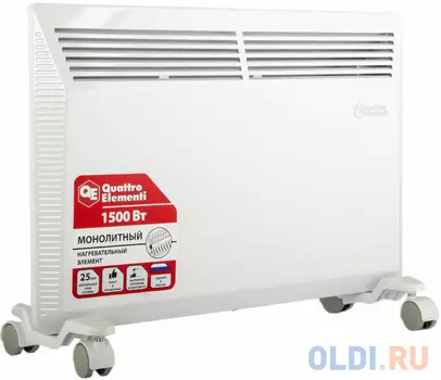 Конвектор Quattro Elementi QE-1500KM 1500 Вт белый