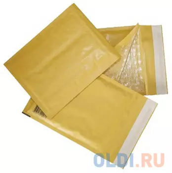 Конверт-пакет с прослойкой из пузырчатой пленки, комплект 10 шт., 150х210 мм, отрывная полоса, крафт-бумага, коричневый, С/0-G.10