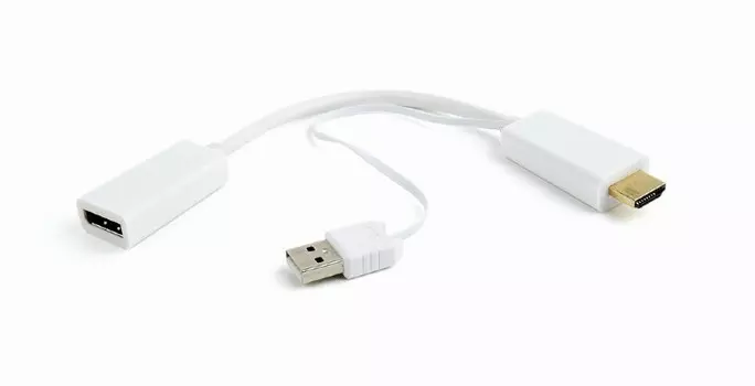 Конвертер HDMI-DisplayPort Cablexpert DSC-HDMI-DP-W белый