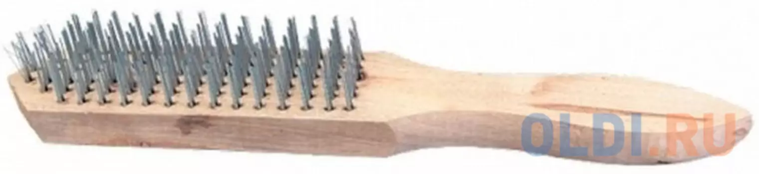 Кордщетка ручная SPARTA 748225 4-рядная металлическая с деревянной ручкой