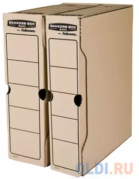 Короб архивный с клапаном А4 (260х325 мм), 100 мм, до 850 листов, FELLOWES Bankers Box "Basic", FS-00102