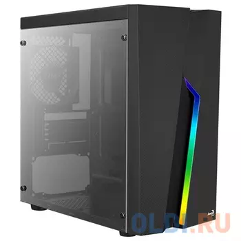 Корпус microATX Aerocool Bolt Mini-G-BK-v1 Без БП чёрный