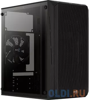 Корпус AeroCool CS-107-A-BK Black Mini Tower (Micro ATX/Mini ITX, без БП, Acrylic, Steel SPCC, 1x120mm ) (4710562759372)