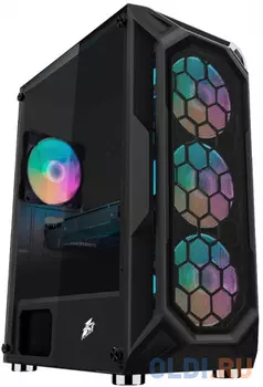 Корпус ATX 1stPlayer FIREBASE X6 Без БП чёрный